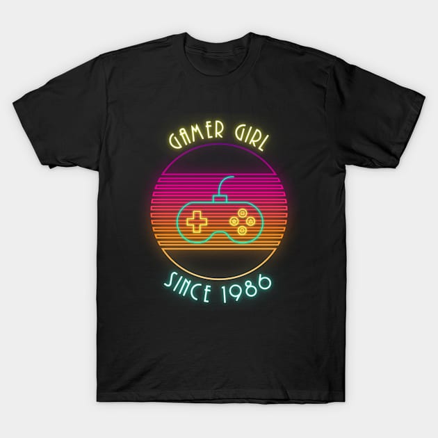 Gamer Girl Since 1986 T-Shirt by EyraPOD